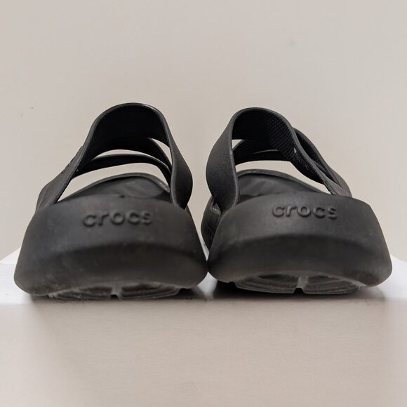 Crocs Getaway Strappy Slide Sandals in Black - Picture 10 of 16